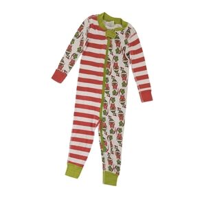 3/$20 Hanna Andersson Grinch Christmas Pajamas Size 2t FAIR CONDITION